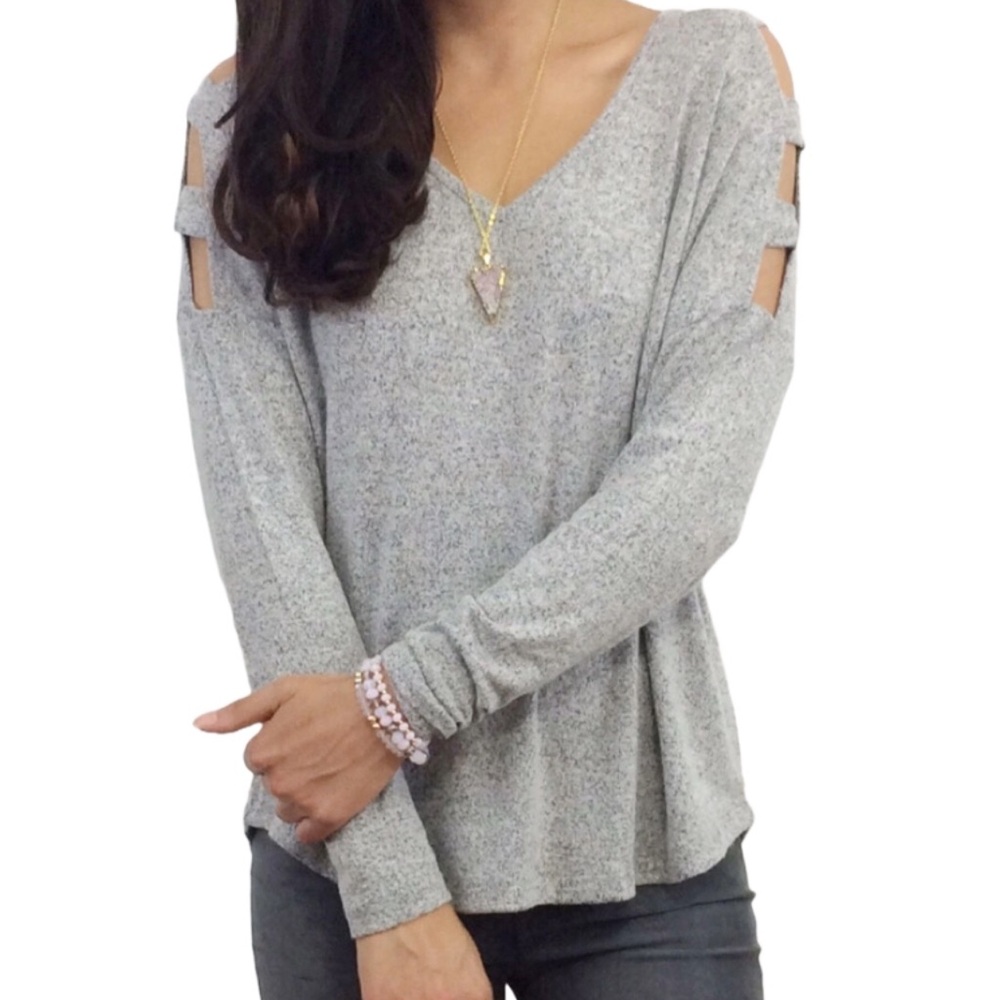 Silver Knit Top - Picture 4 of 8
